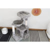 Cat Tree, Small Tower with Sisal Scratching Post and Hammock Light Gray