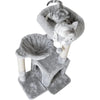 Cat Tree, Small Tower with Sisal Scratching Post and Hammock Light Gray