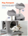 Multi-Level Cat Tree with Scratching Posts, Condo, Hammock, and Perch.